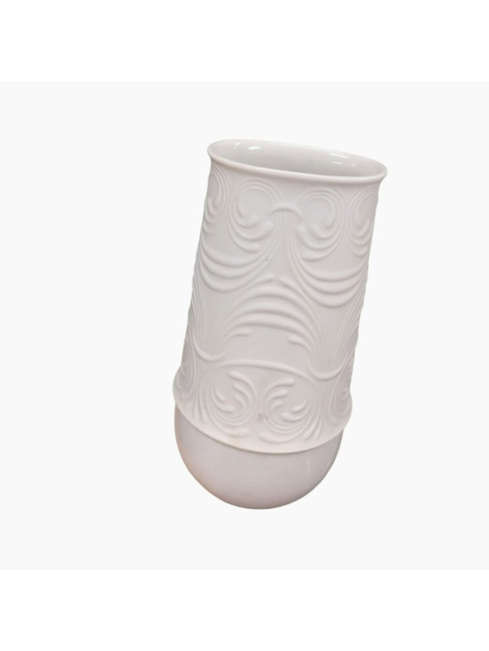 Bjorn Wiinblad White Porcelain Vase for Rosenthal Studio Line Winblad Signed 7" - Picture 6 of 6
